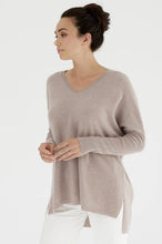 Load image into Gallery viewer, Boyfriend V-Neck Sweater in Barley by Mia Fratino
