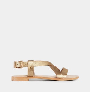 Laura Sandal in Gold Metallic by Ivylee