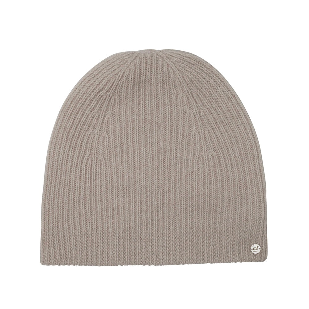 Pure Cashmere Ribbed Beanie by Mia Fratino