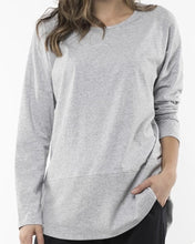 Load image into Gallery viewer, Fundamental Long Sleeve Rib Grey Marle Tee by Elm
