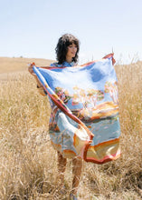 Load image into Gallery viewer, River Landscape Silk Scarf by Nancybird

