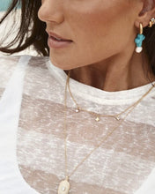 Load image into Gallery viewer, Aqua Heart Charm Necklace by Fairley
