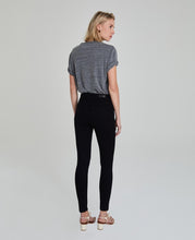 Load image into Gallery viewer, The Farrah Skinny Ankle by AG in Super Black
