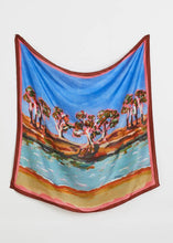 Load image into Gallery viewer, River Landscape Silk Scarf by Nancybird
