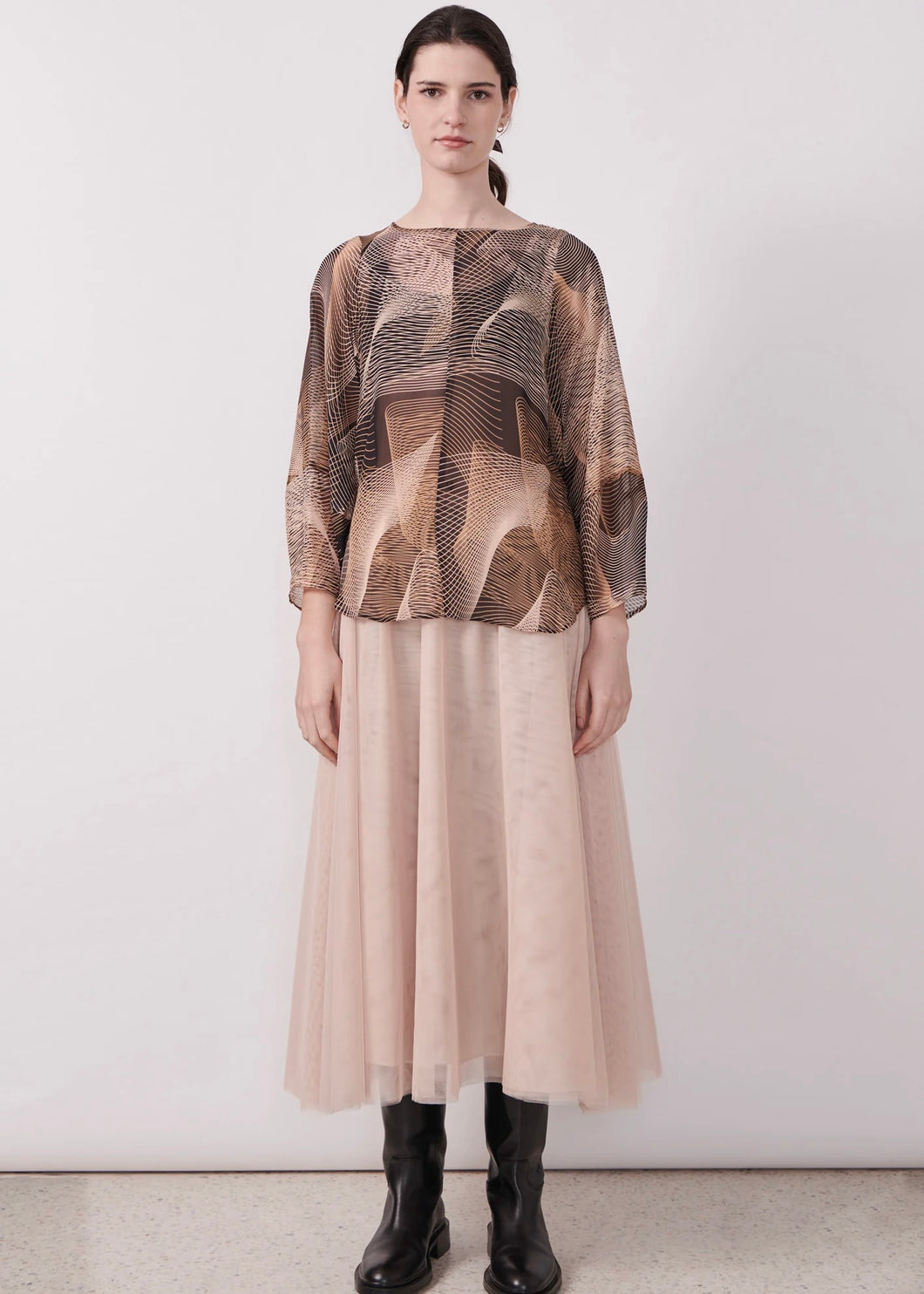 Spiral Silk Top by POL