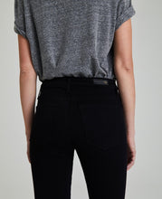 Load image into Gallery viewer, The Farrah Skinny Ankle by AG in Super Black
