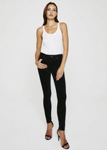 Load image into Gallery viewer, Farrah Skinny Velvet Jeans in Black by AG
