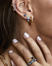 Load image into Gallery viewer, Blue Sapphire Heart Studs by Fairley
