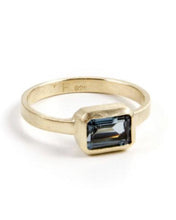 Load image into Gallery viewer, London Blue Topaz Deco Ring by Fairley
