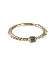 Load image into Gallery viewer, Emerald Crown Stacker Ring by Fairley
