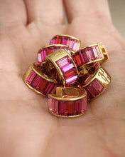 Load image into Gallery viewer, Pink Ombre Crystal Huggies by Fairley
