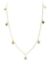 Load image into Gallery viewer, Gold Clover Charm Necklace by Fairley
