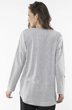 Load image into Gallery viewer, Fundamental Long Sleeve Rib Grey Marle Tee by Elm
