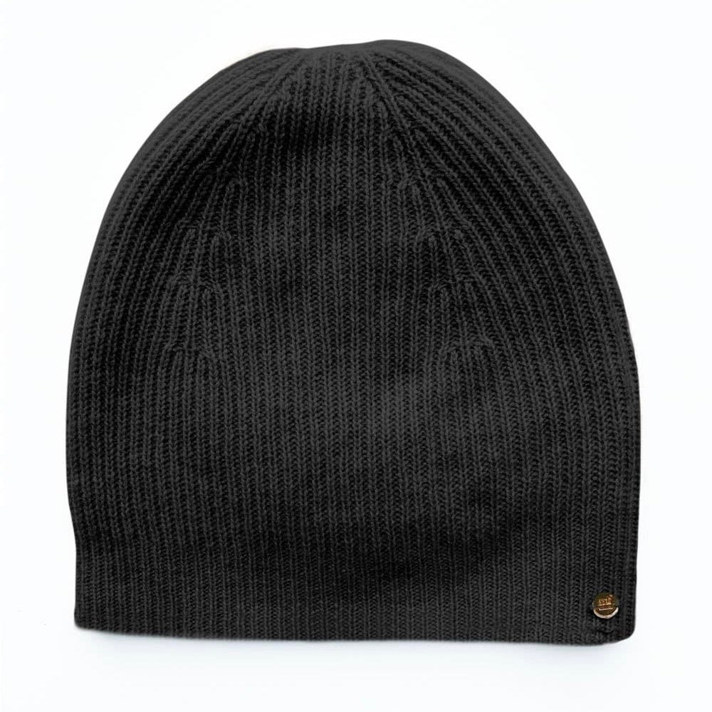 Pure Cashmere Ribbed Beanie by Mia Fratino