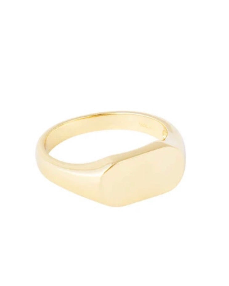 Classic Gold Signet Ring by Fairley